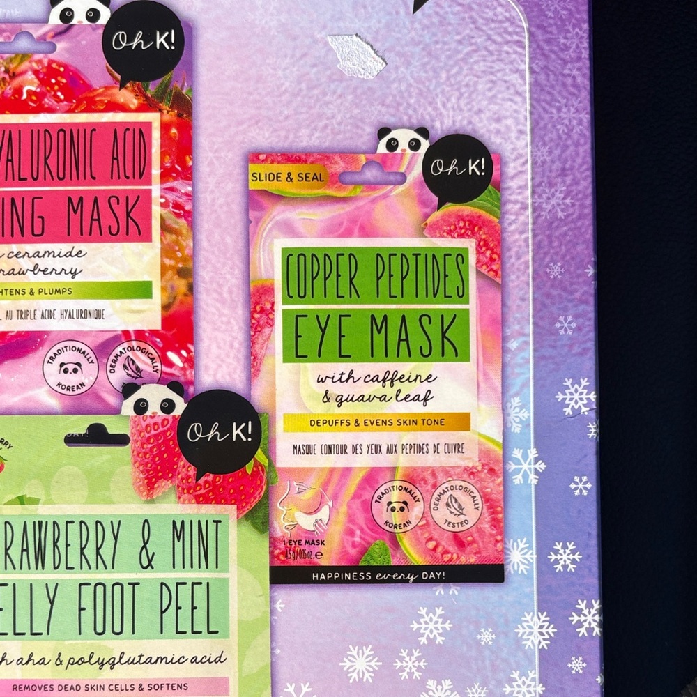 Oh K! K-Beauty Mask Set (3) Face Eye Foot Peel Skincare Bundle NIB - Picture 6 of 8